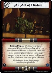 An Act of Disdain FOIL